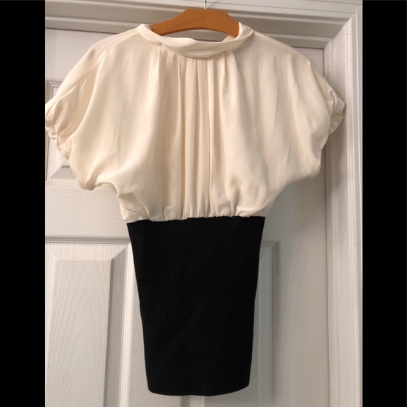 BCBGMaxAzria Tops - BCBG Maxazria Cream Silk Blouse